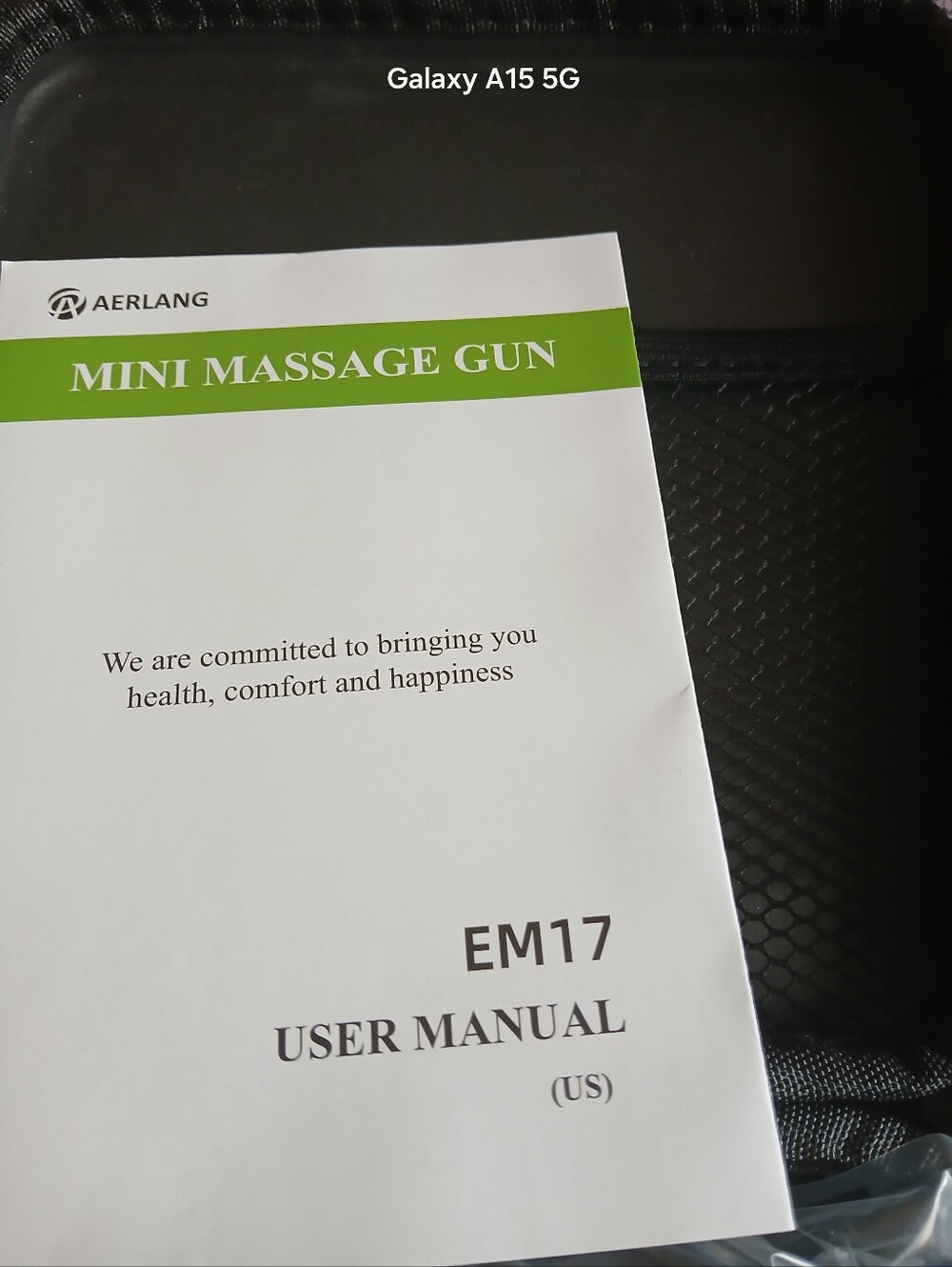 AERLANG Mini Massage Gun EM17 in White and Green
